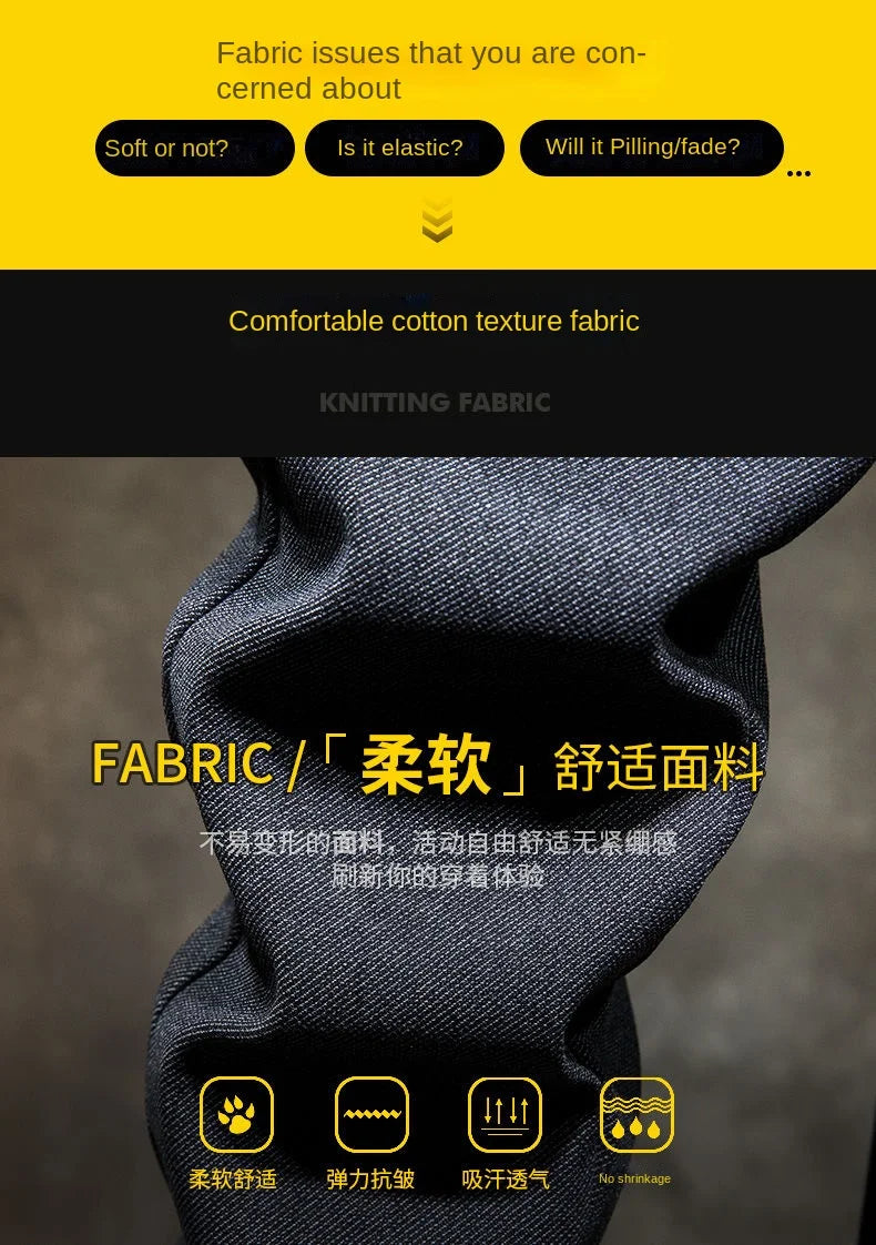 Korean Fashion Fleece Plush Mens Casual Full Length Elastic Waist Autumn and Winter Thickened Drawstring Sports Joggers Trousers