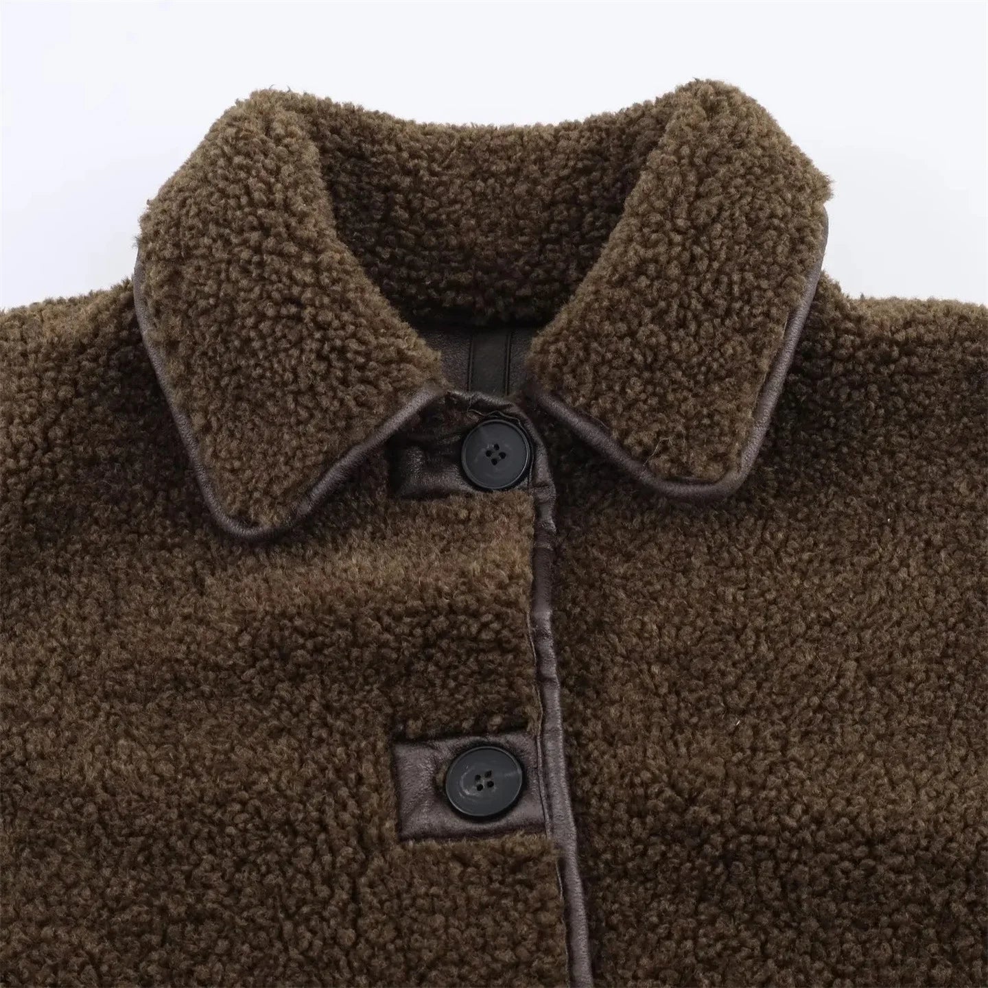 Double-Sided Wear Lamb Fur Jacket Women's Autumn Winter Loose Warm Outerwear Fake Leather Coat Standard Style Long Sleeve