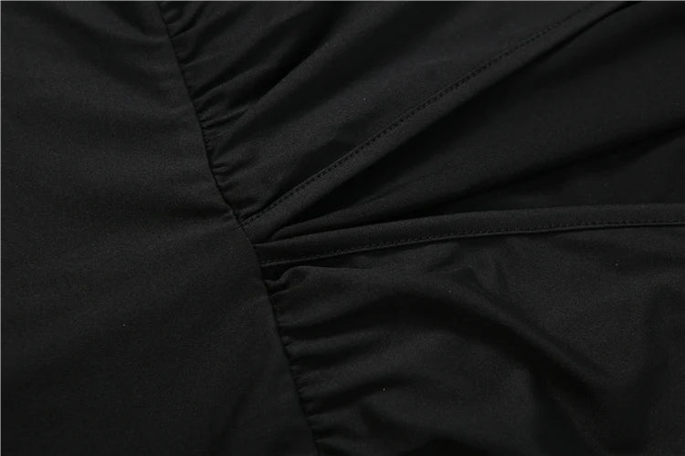 Nibber Backless Dress Women Turtleneck Lantern Sleeve Solid High Elasticity Sexy Simple Classic Street Prom Party Mini Bodycon