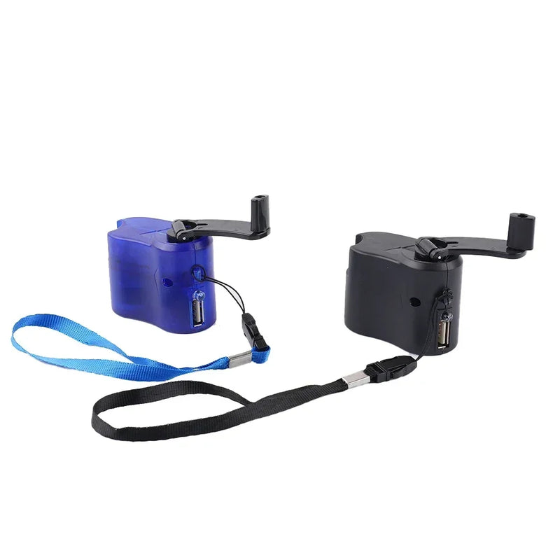 Carregador de manivela USB 1 peça, gerador manual, dínamo móvel, carregador de emergência, ferramenta portátil para atividades ao ar livre