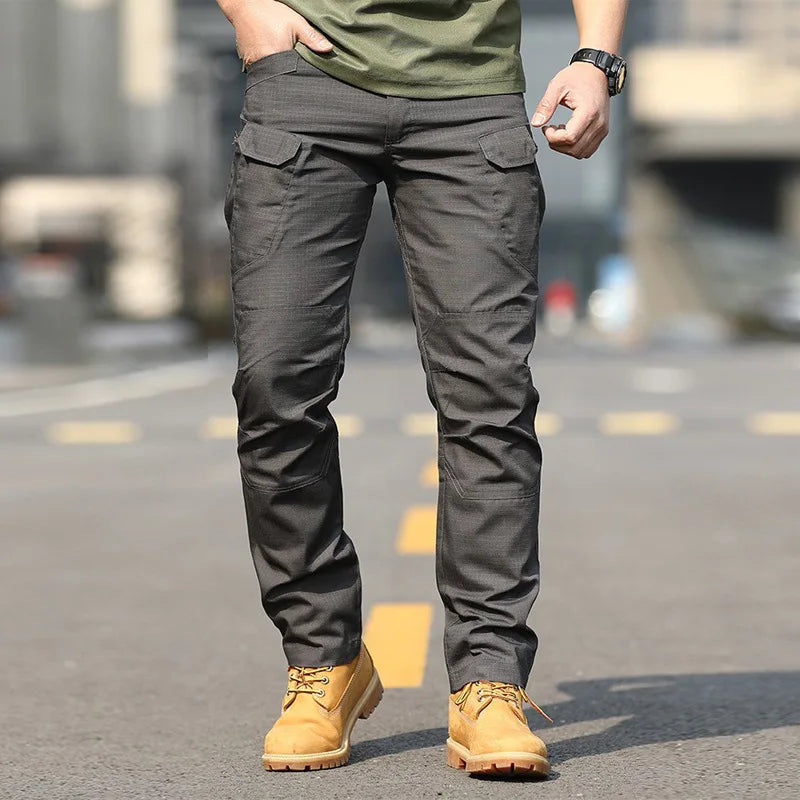 men's special forces camouflage pants Work pants Autumn outdoor multi bag pants Wear resistant IX7 training pants