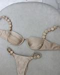2025 Sexy Bikini Set High Waist Golden Printed Women Swimwear Push Up Bikinis Swimsuit Female Biquini Bathing Suit