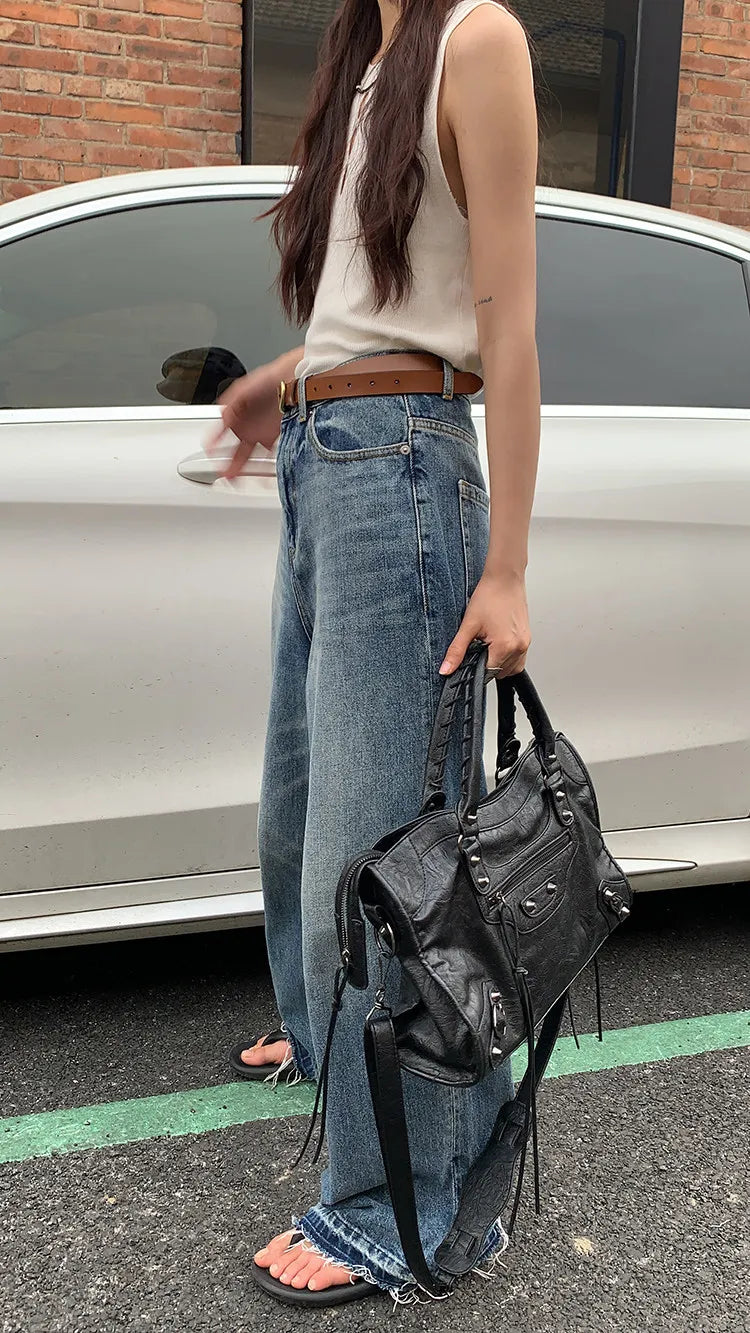 City Motorcycle Shoulder Bag Tote Bag for Women Luxury Designer 2026 Autumn and Winter handbag crossbody Large Capacity