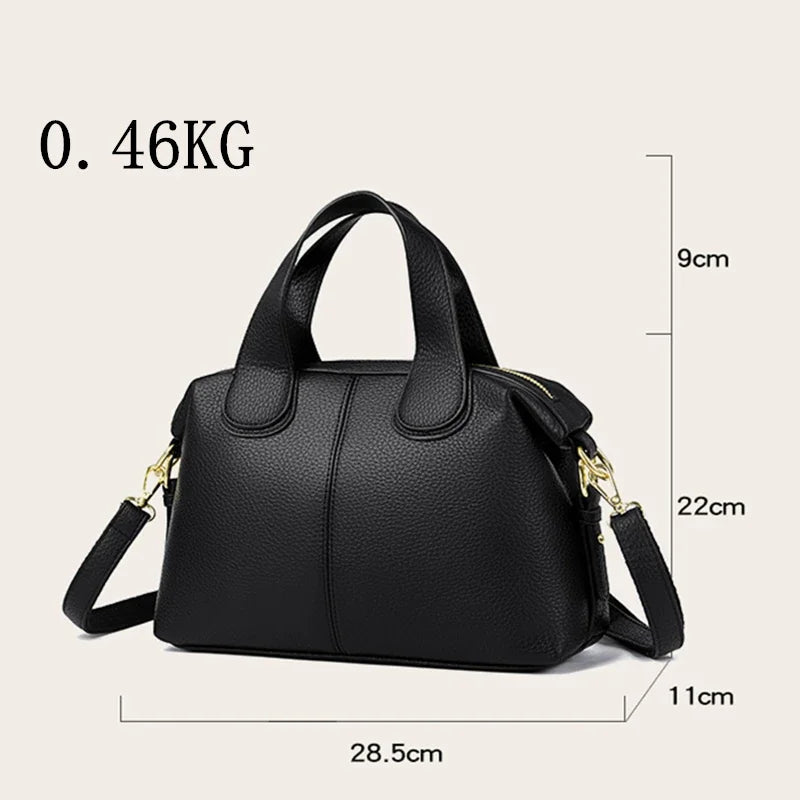 Bolsa feminina de couro de luxo, designer de moda, bolsa transversal de ombro para mulheres, bolsas femininas de marca de alta qualidade, novas