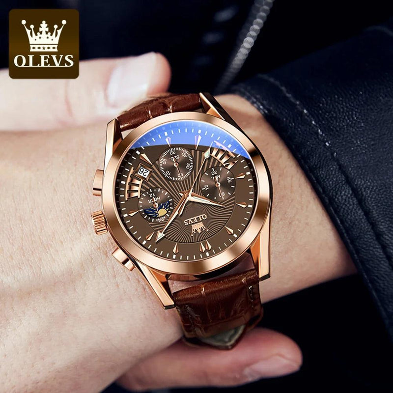 OLEVS Original Luxury Brand Men's Watches High Quality Quartz Watch for Men Fashion Casual Man Wristwatch 2023 New Montre Homme - CRAVO ROSE