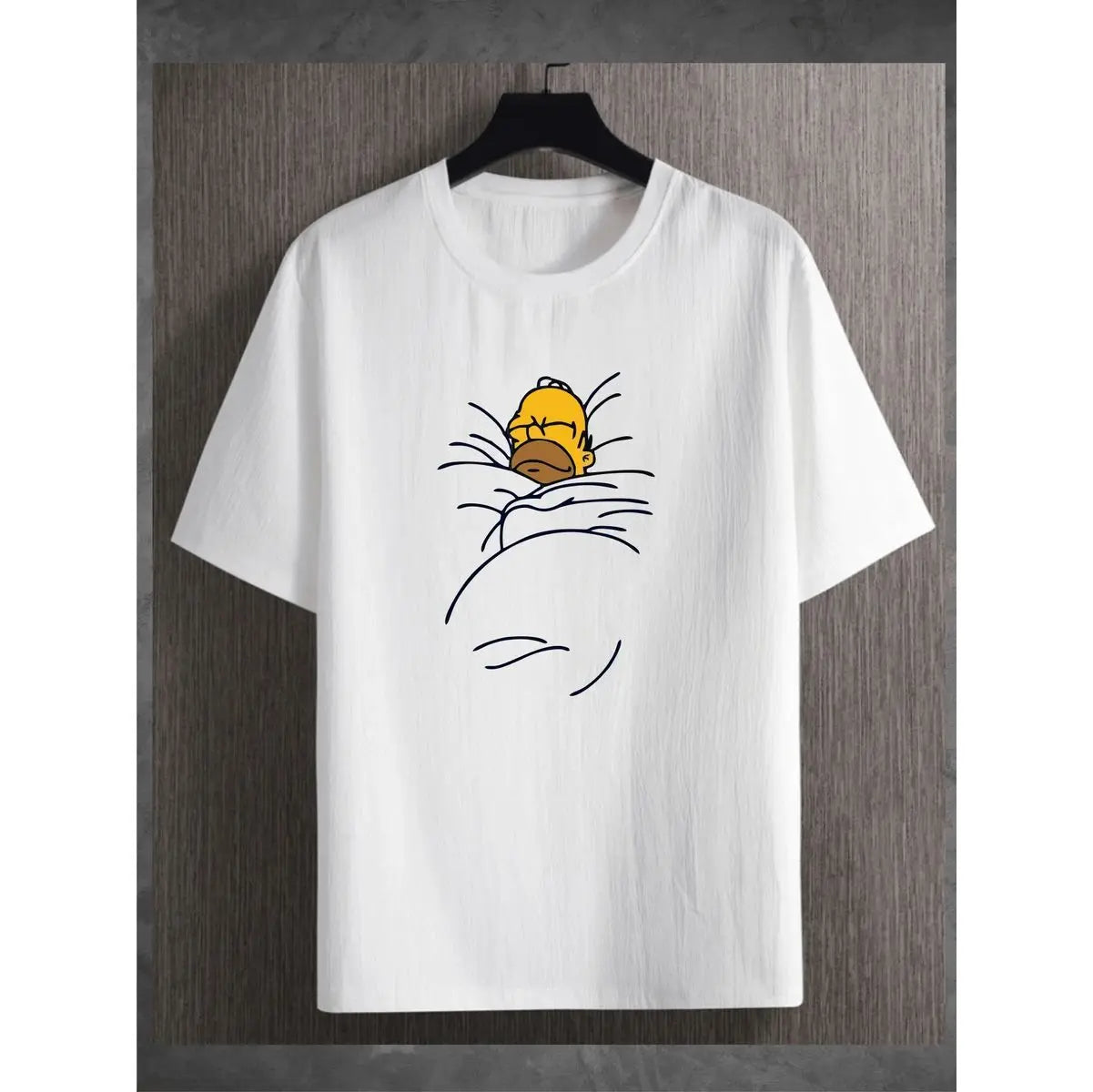 Men's T-shirt Hommer Simpson Snooze Basic Streetwear Cotton