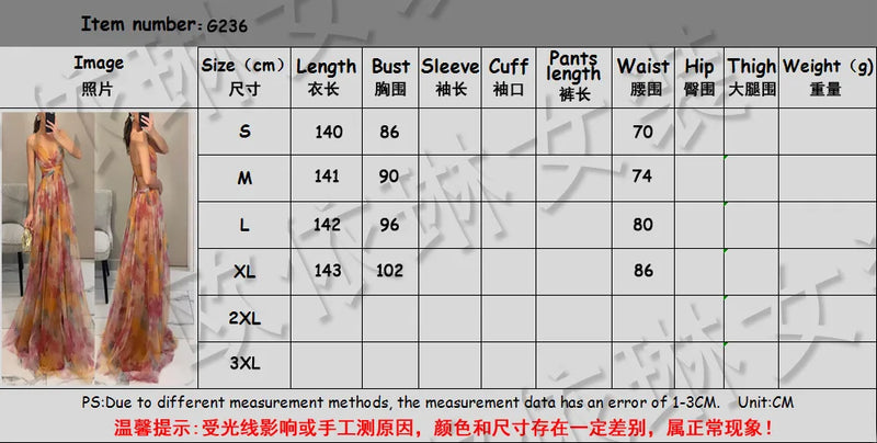 V-Neck Sexy Hollow Out Party Dress, Women Summer Loungewear Fashion Printing Maxi Dress, Sleeveless Lace-Up Ladies Dress Vestido