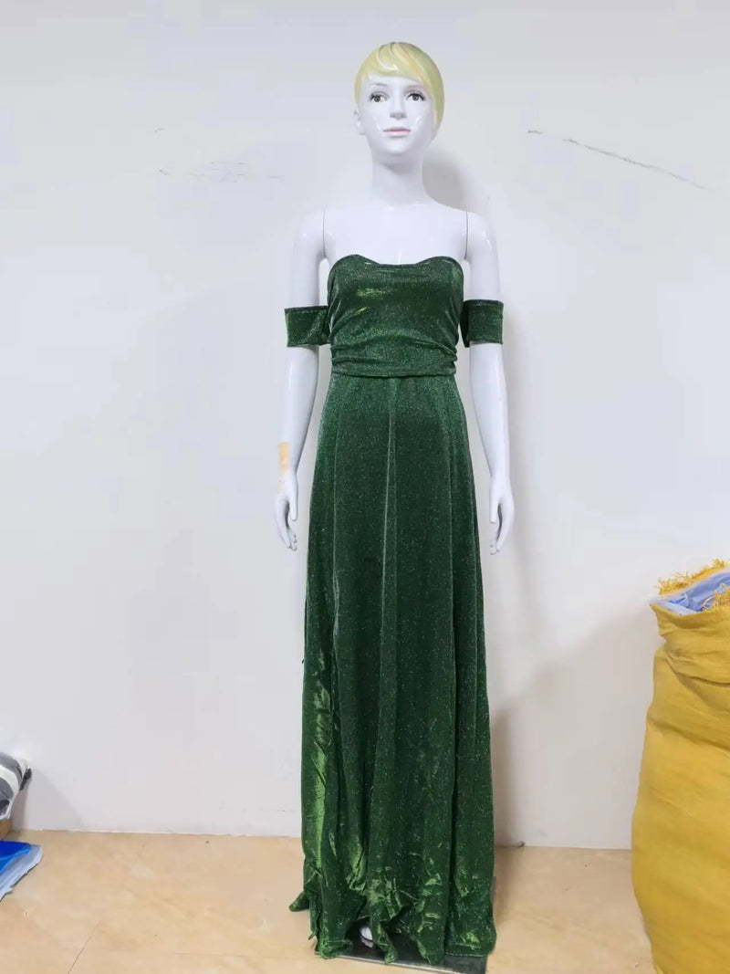 Glitter Homecoming Party Dress Big Swing Off Shoulder Luxury Evening Dresses for Woman 2024 Diamond Sequins Formal Gowns Dress