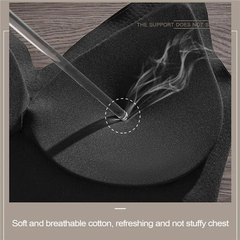 Sutiã invisível feminino com decote em U profundo, top sem costas para vestidos, lingerie sexy com alça transparente, push up, roupa íntima sem alças