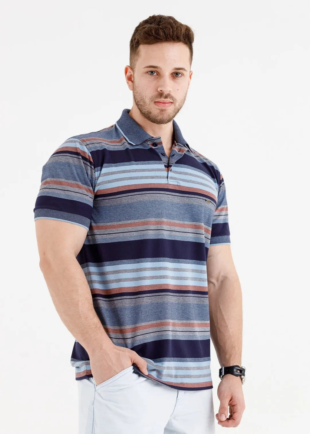 Rapport Striped Polo Shirt