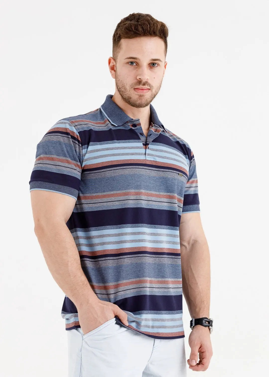 Rapport Striped Polo Shirt