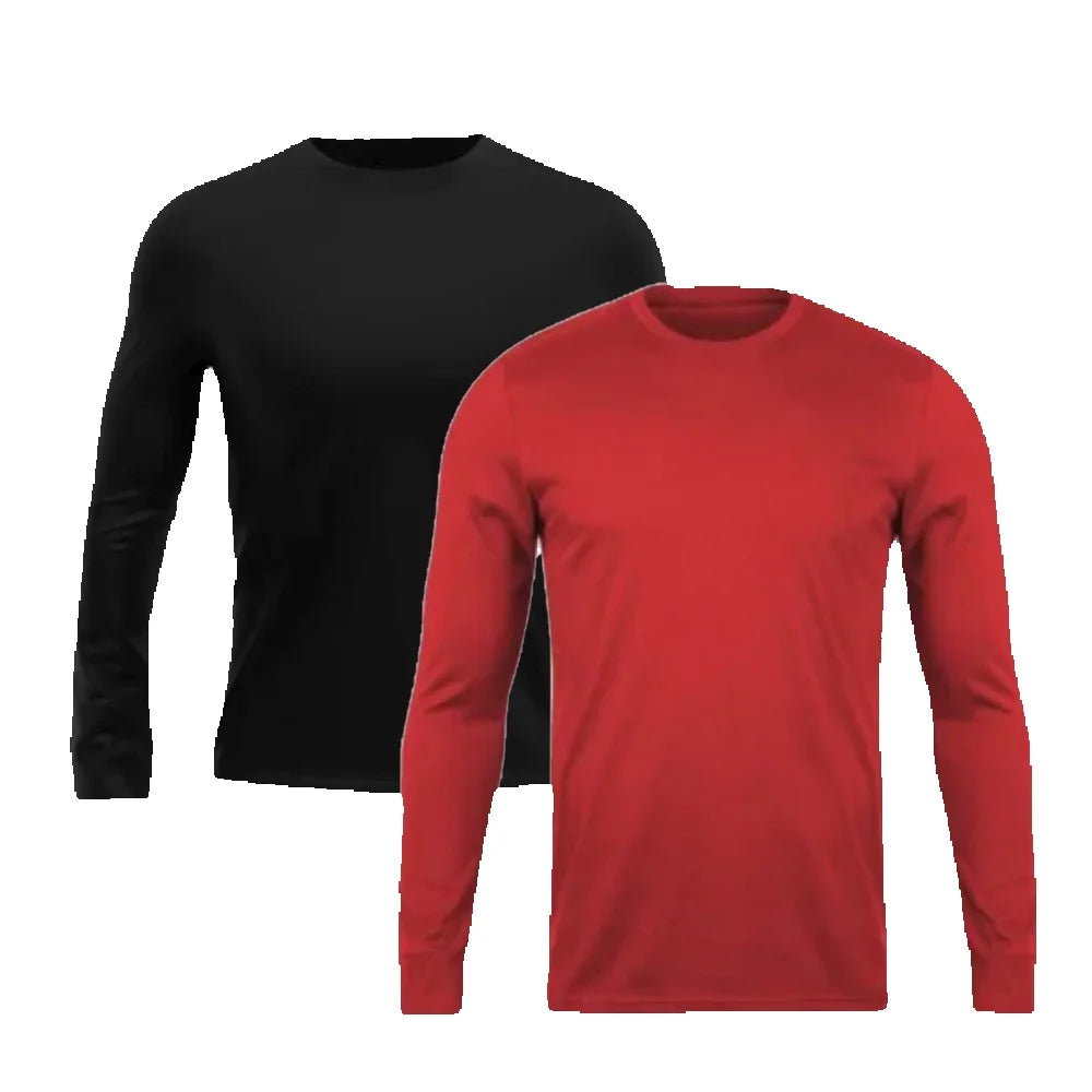 Kit 2 Camisas Térmicas Unissex Proteção UV Manga Comprida | 021