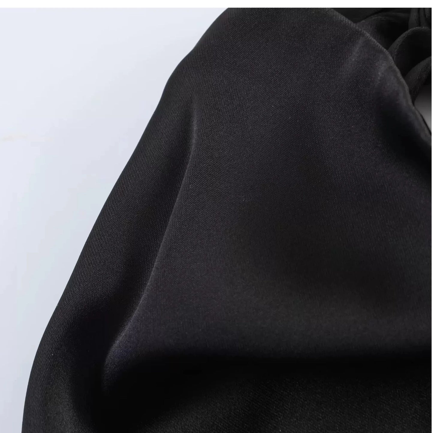 Spring New Women's  Knot Belted Asymmetrical Hem Neck Hanging Collar Top Loose Fit Other Material 100% Short Length