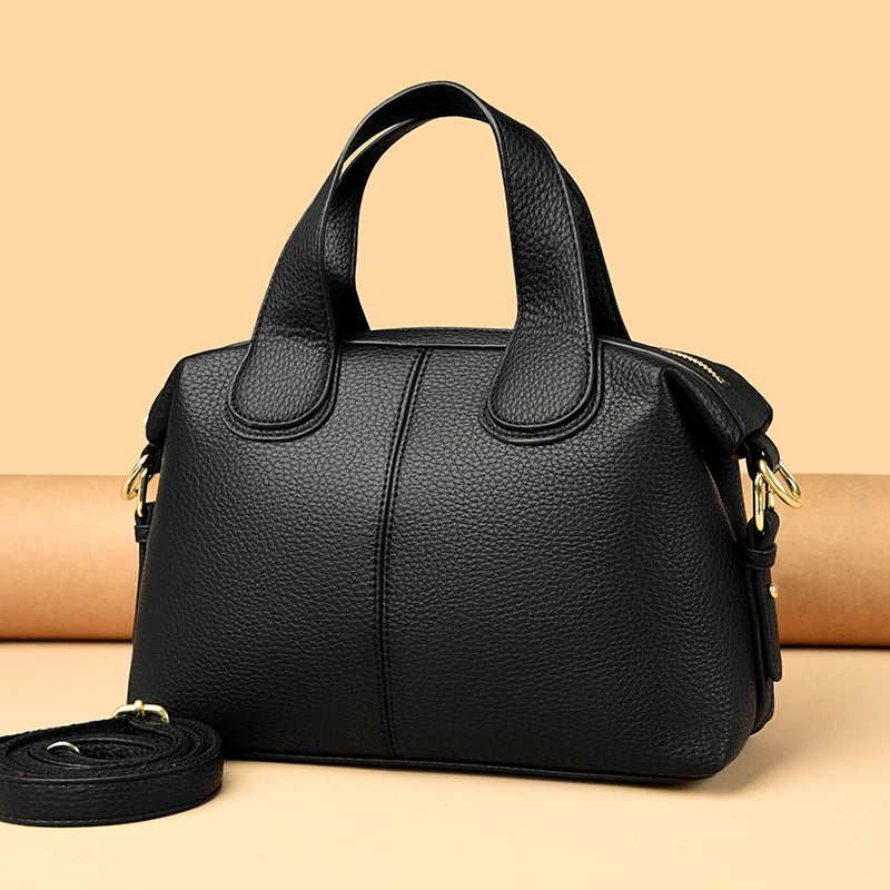 Bolsa feminina de couro de luxo, designer de moda, bolsa transversal de ombro para mulheres, bolsas femininas de marca de alta qualidade, novas