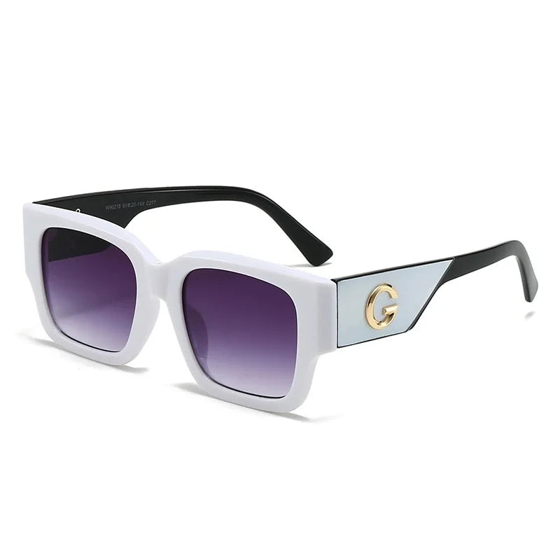 Cute G Brand Women Sunglasses Luxury Men Designer Glasses Square Stylish Unisex Fashion Eyewear UV400