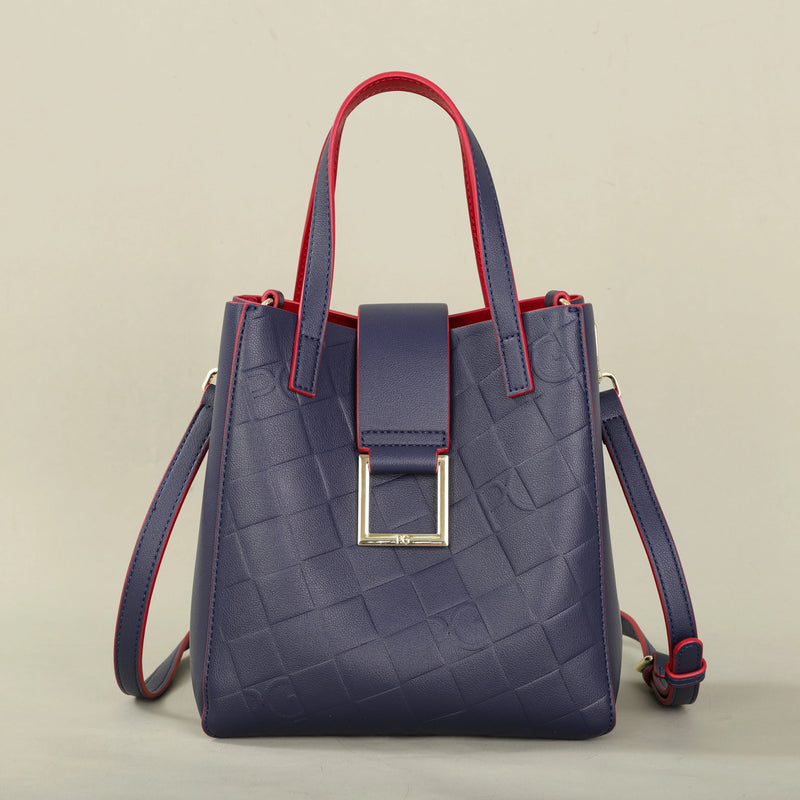 PG Bolsa Feminina Tote Nova Bolsa de Compras de Presente em Aço com Relevo e Pão de Mão