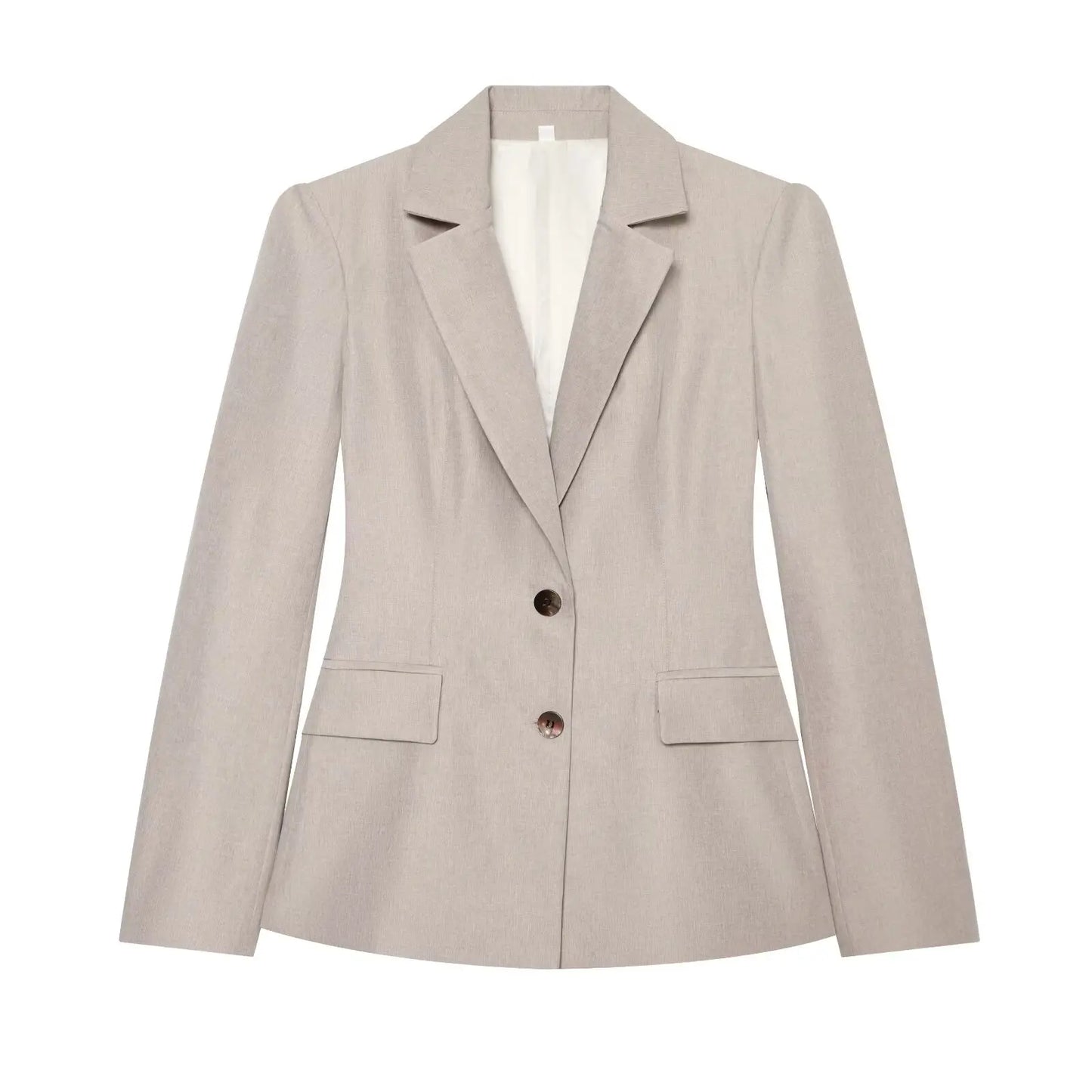 KONDALA Woman Commute Chic Pants Suit 2026 Trendy Spring Fall Elegant Simple Office Lady Set Button Slim-Waist Blazer,Long Pants