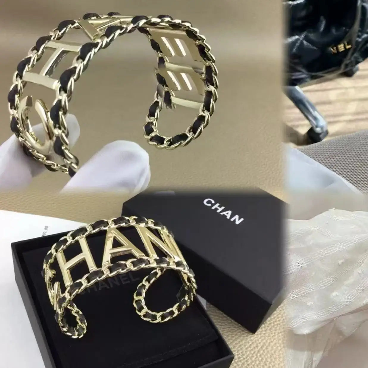 Pulseira Feminina Dourada Vazadacom Esmalte Colorido – Estilo Luxo Elegante