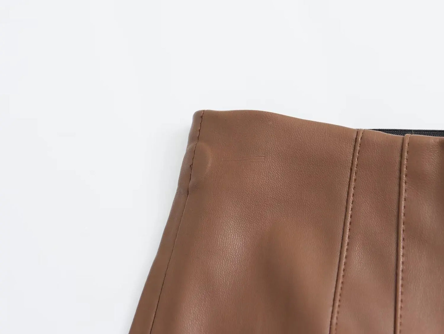 HH 2024 Women's Faux Leather Pants High Waist Straight Leg Trousers Fashion Female Streetwear Stylish Stretch Pencil Pants