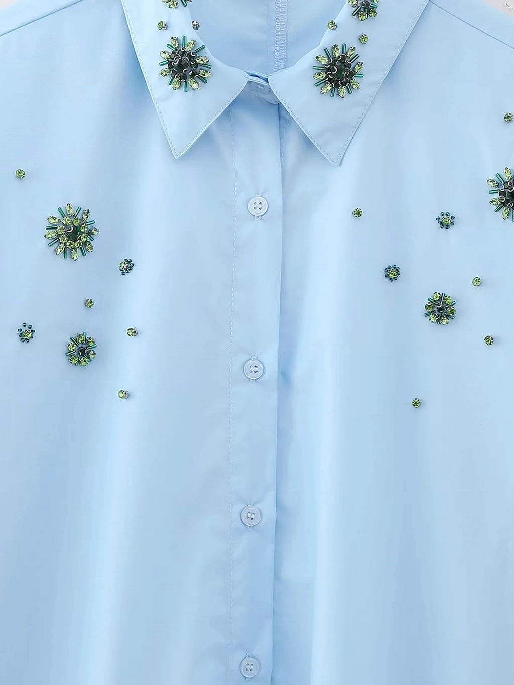 Blusas brancas elegantes da moda primavera 2025, blusas com lapela vazada, camisa slim feminina, casual, streetwear, blusa feminina para escritório