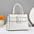 Premium Crocodile Pattern Leather Handbag - Stylish Tote & Satchel Purse for Women - Versatile, Durable