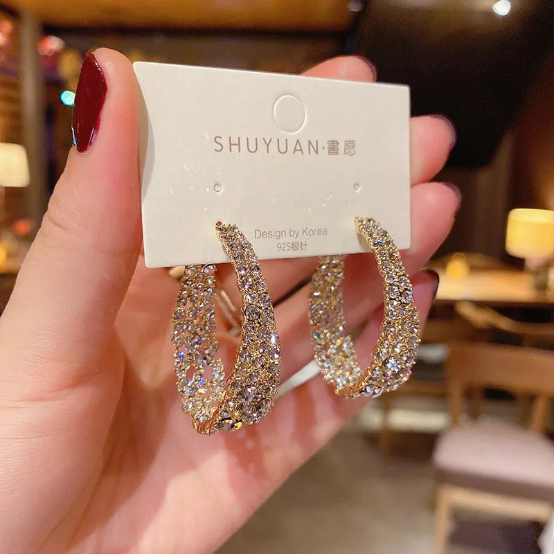 New Fashion Trend Unique Design Elegant Delicate Retro Exaggerated Multilayer Stud Earrings Women Jewelry Party Gifts Wholesale
