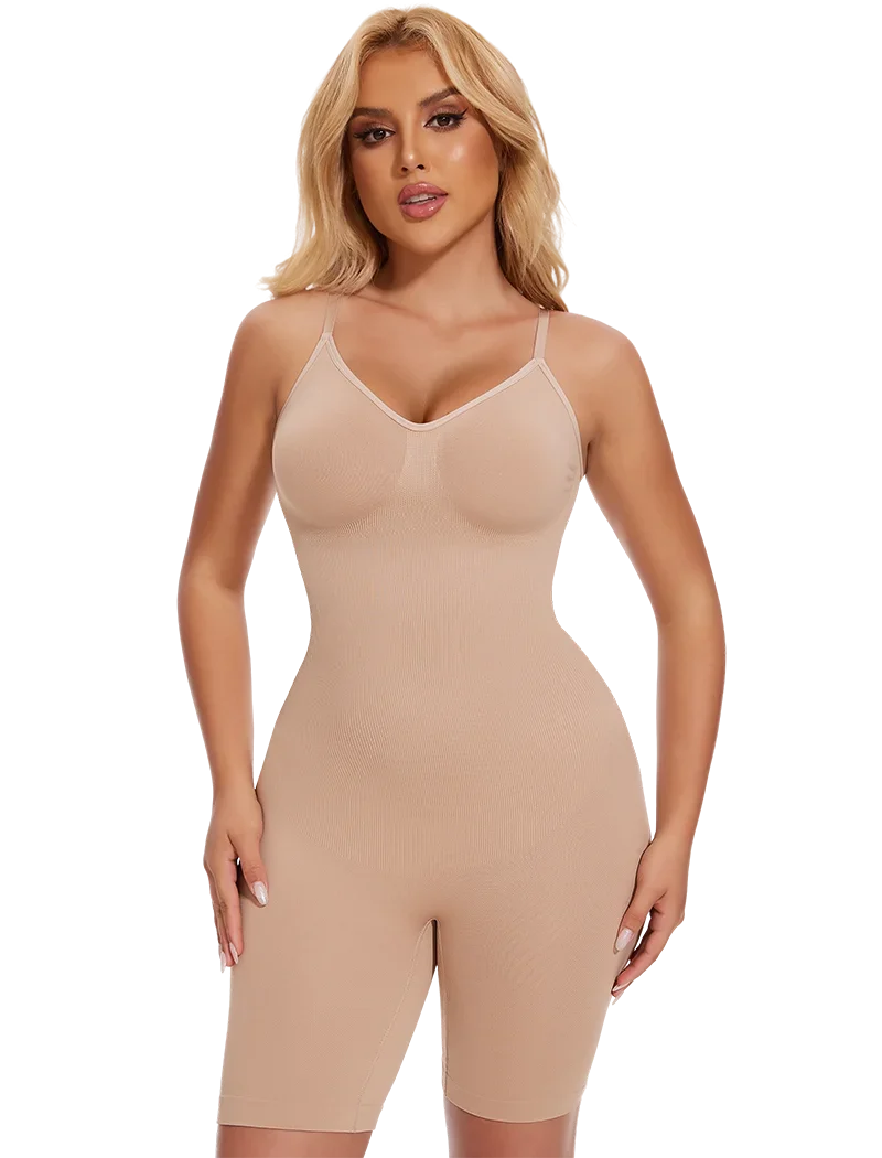 SLIMBELLE Women's Full Body Shaper Bodysuits Tummy Control Butt Lifter Slim Underwear Shapewear Thigh Slimmer Shorts One-Piece