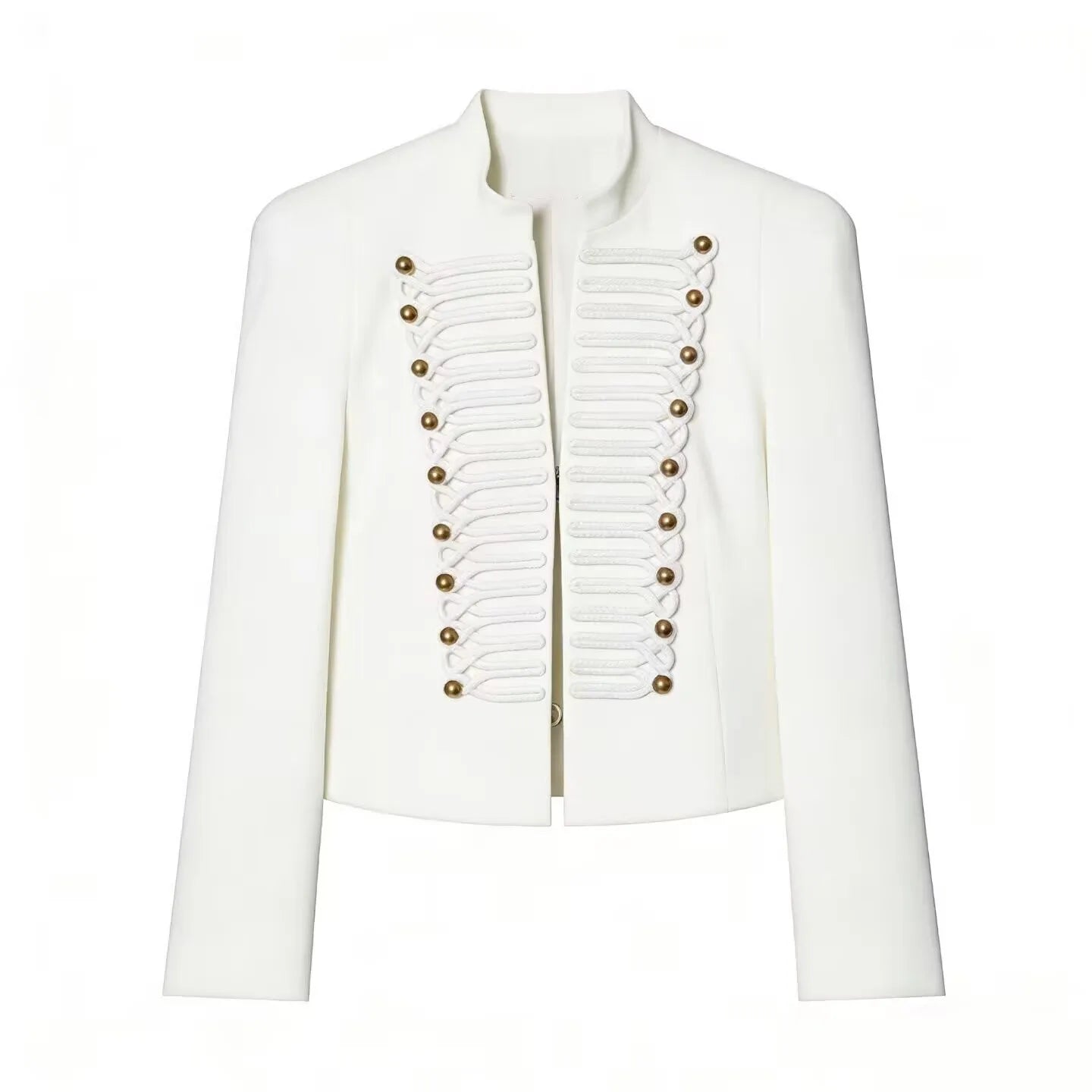 TFAFXY 2026 Spring Women Casual Jacket Thin Sleeve Patchwork Short Coat Female Holiday High Street Crop Top