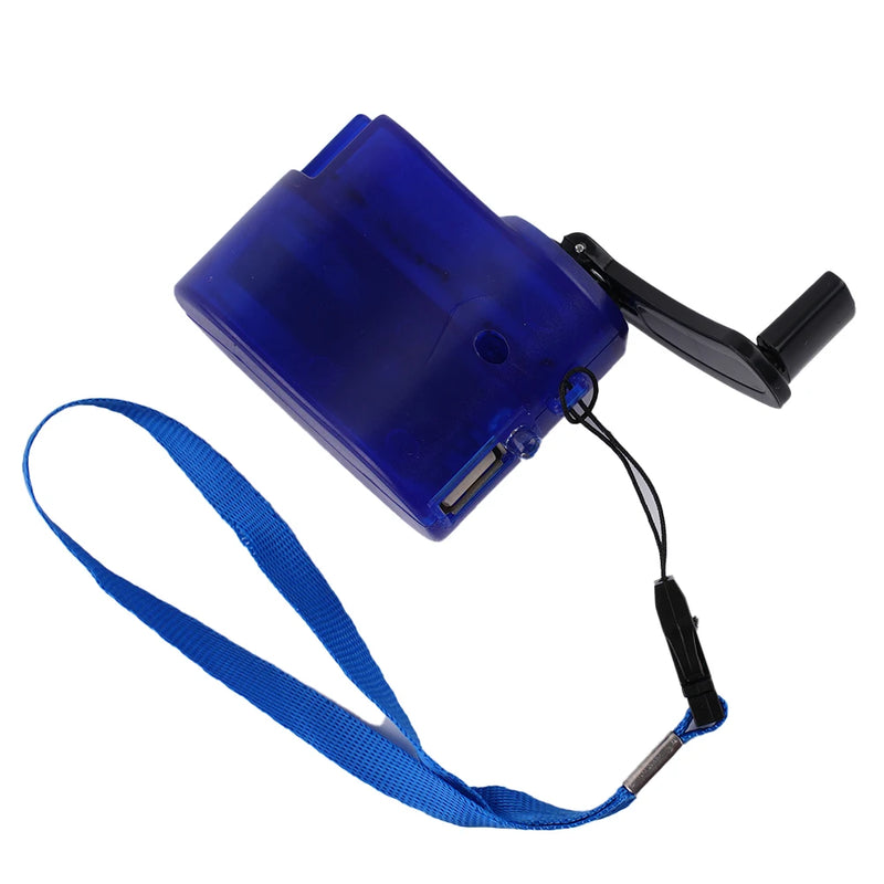 Carregador de manivela USB 1 peça, gerador manual, dínamo móvel, carregador de emergência, ferramenta portátil para atividades ao ar livre
