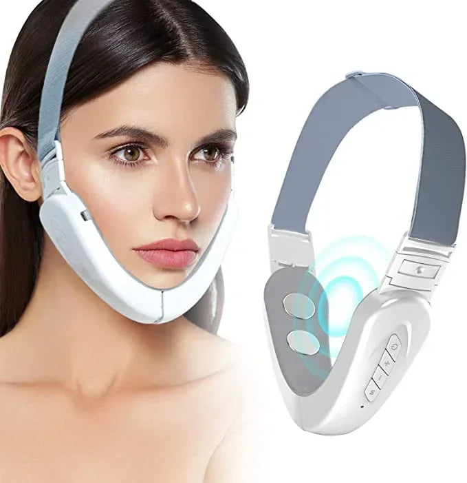 Dispositivo elétrico para lifting facial em V, terapia de fótons LED, microcorrente, endurecimento da pele, removedor de papada, massageador EMS para emagrecimento facial