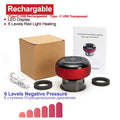Massageador elétrico de terapia com ventosas para o corpo, anticelulite, aquecimento com luz vermelha, vibração, guasha, raspagem de gordura, queima de gordura e emagrecimento