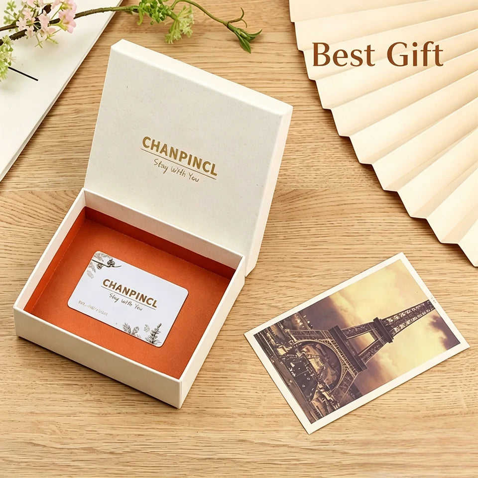 CHANPINCL Men's Italian Top-Grain Cow Leather Short Tri-Fold Wallet – RFID Blocking & Gift Box