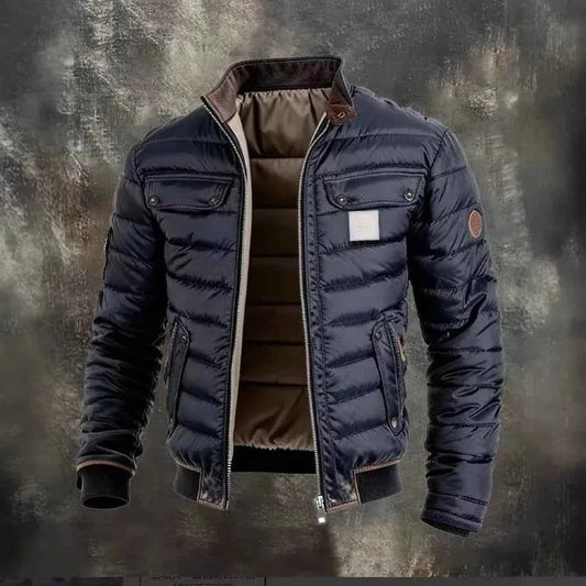 New Men's Stand-up Collar Cotton Jacket Casual Warm Thickened Cotton Coat Winter 2026 Fashion New Spring And Summer