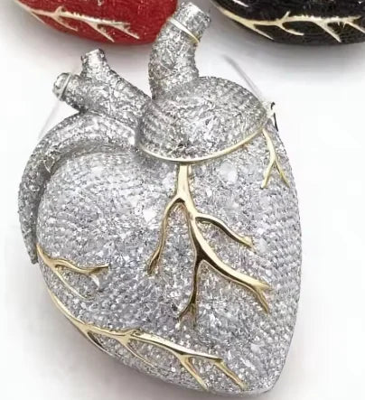 XIYUAN Red Heart Shaped Rhinestone Evening Bag Women Luxury Unique Wedding Party Dress Handbags Gold Crystal Bridal Clutch Purse