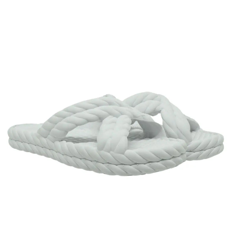 chinelo de dedo feminino trançado nuvem antiderrapante confortável