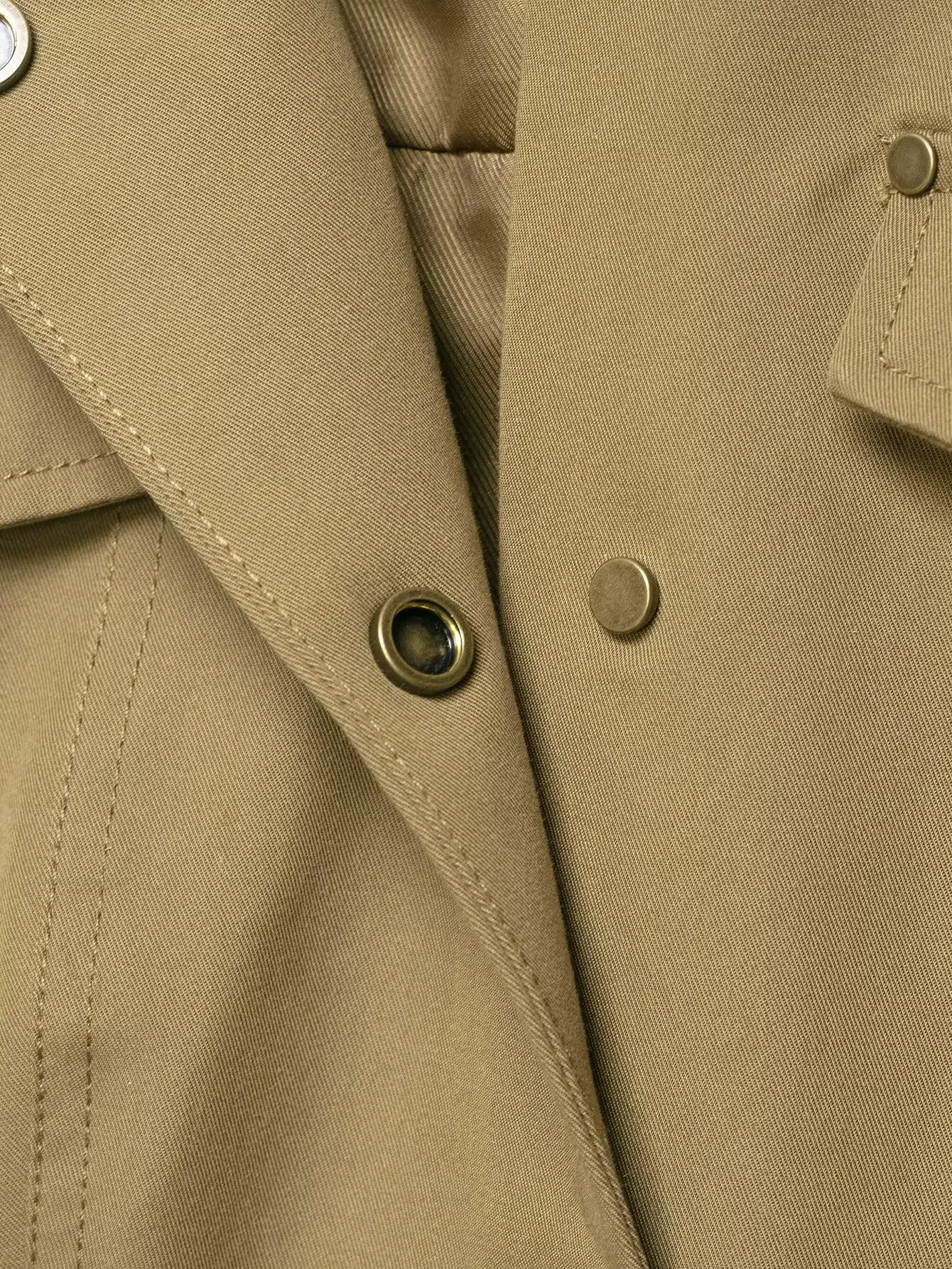 HH Women New Fashion Long Sleeve khaki Coat Pocket Single Breasted Slim Casual Jacket 2026 Spring Ladies Street Elegant Coats