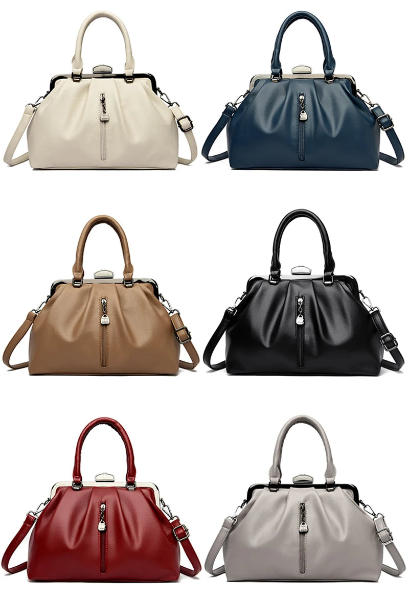 Brand Luxury Handbags Women Bags Designer Real Leather Handbag Leisure Crossbody Bags for Women New Lady Shoulder Bag Tote Bolsa
