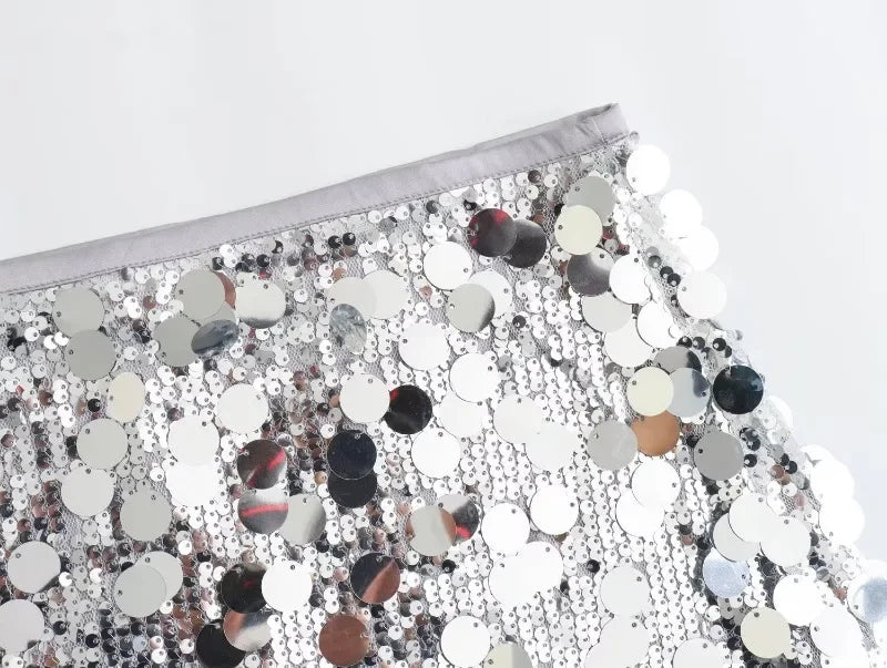 Mini Saias para Mulheres Roupas Moda Roupas Sexy Streetwear Dança Bling Lantejoulas Garotas Gostosas