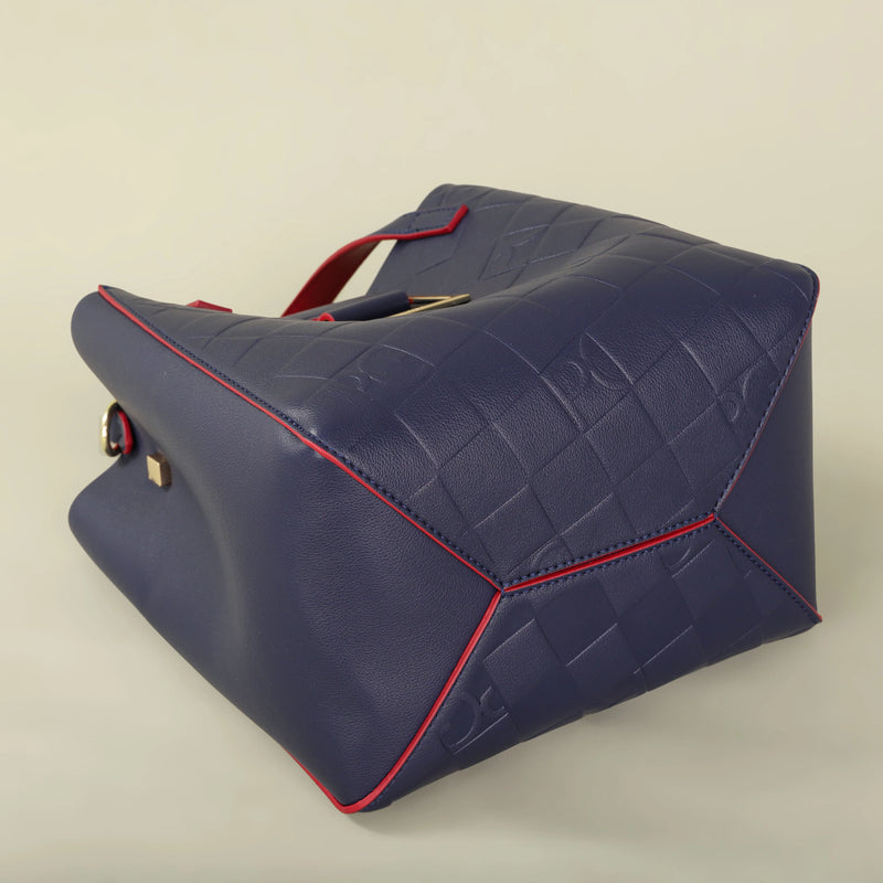 PG Bolsa Feminina Tote Nova Bolsa de Compras de Presente em Aço com Relevo e Pão de Mão