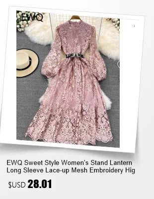 EWQ Elegant Style Chic Jumpsuit Women Solid Color Sleeveless Notched Irregular Patchwork Jumpsuits Winter Spring 2024 New SN5373
