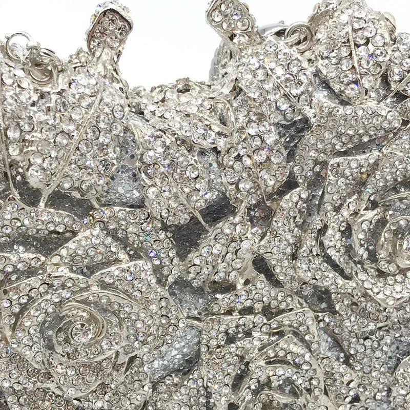 Crystal Wedding Bridal Evening Clutch Purse silvery/Gold Rhinestone Women's Dinner Party Purse Diamond Cocktail Handbags 2025