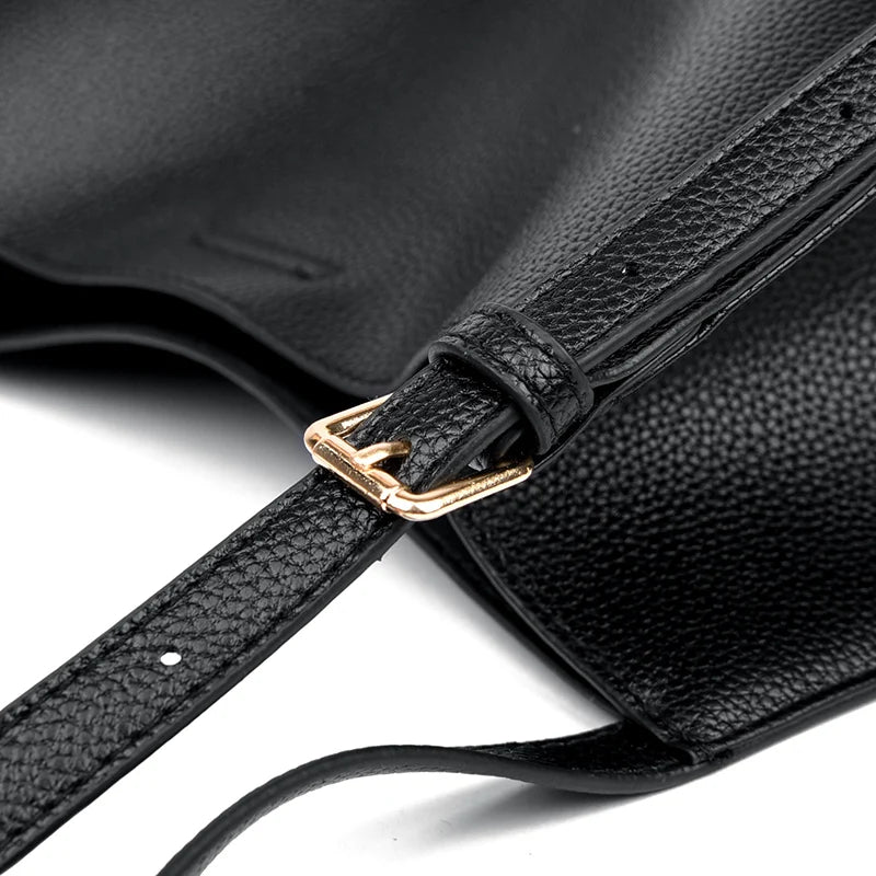 Bolsa de ombro feminina de couro de luxo, bolsa tiracolo fashion com axilas, bolsa carteiro para compras, bolsa grande de capacidade