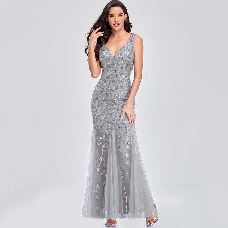 Sexy vintage Maxi Sequin cocktail Summer Dress Long Bridesmaid Prom Dresses for Women Casual Party club Bodycon Dress Vestidos