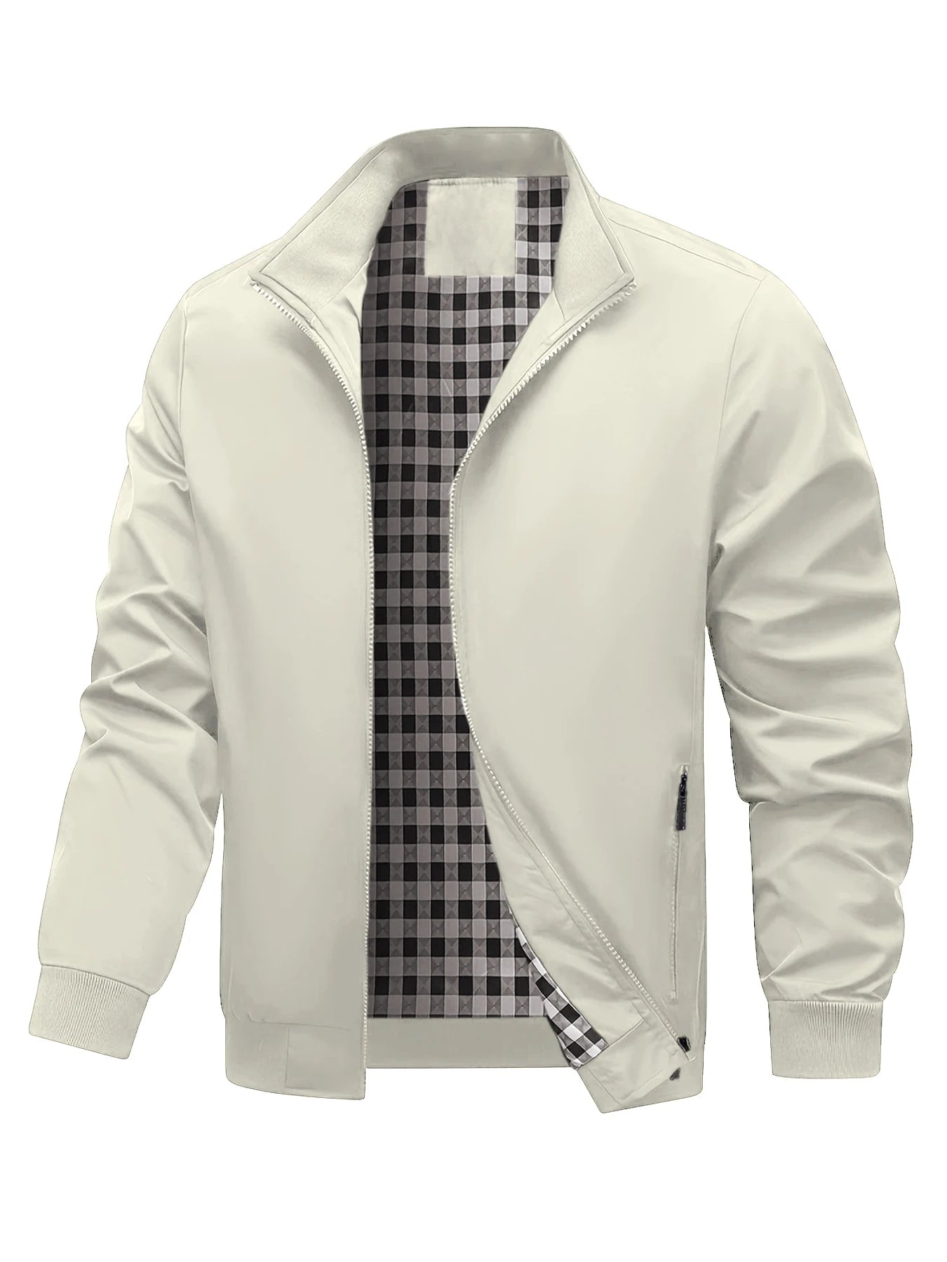 Plus-Size Jackets, Trendy Men's College-Style Jackets, Fashionable Plus-Size Men's Casual Outerwear for Spring and Autumn
