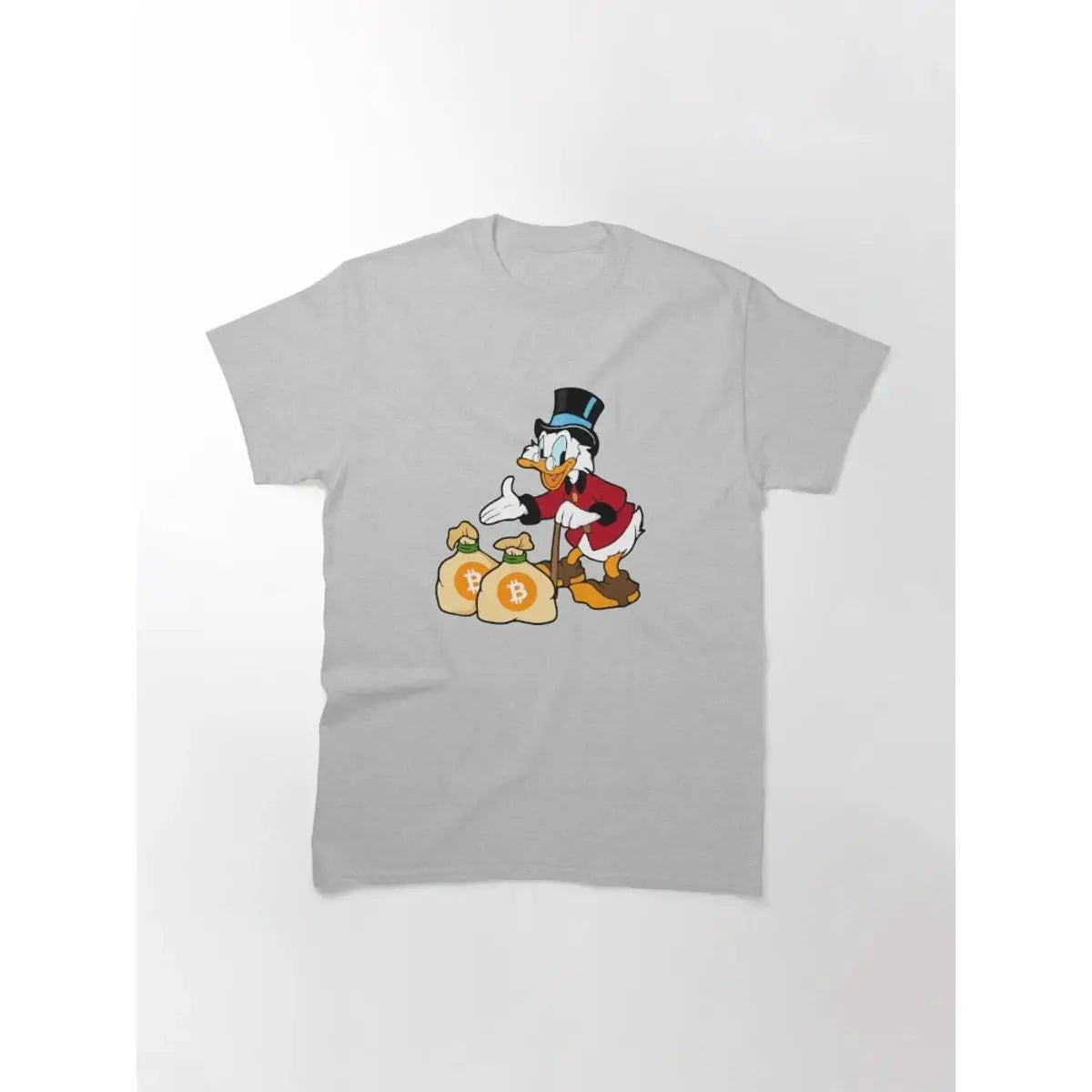 Men's Scrooge Save Bitcoin Investor T-shirt Premium Casual T-shirt