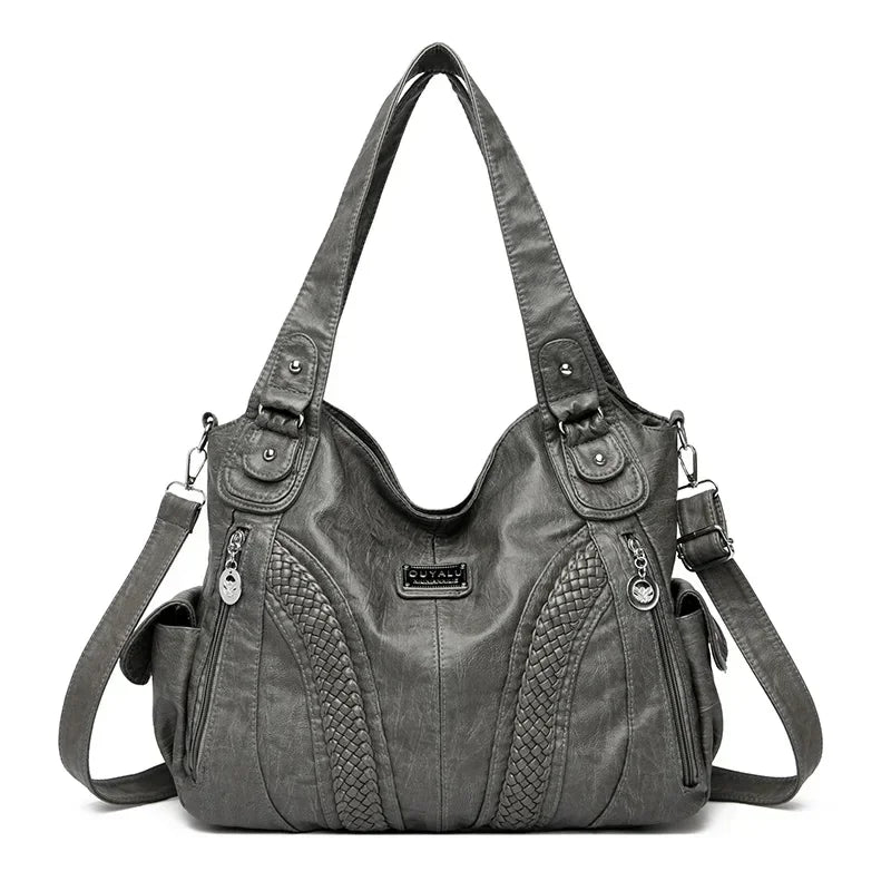 High Quality Soft Leather Large Capacity Women Tote Bags Luxury Shoulder Crossbody Bag for Women 2024 Female Handbags Purse Sac
