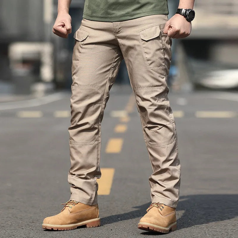 men's special forces camouflage pants Work pants Autumn outdoor multi bag pants Wear resistant IX7 training pants