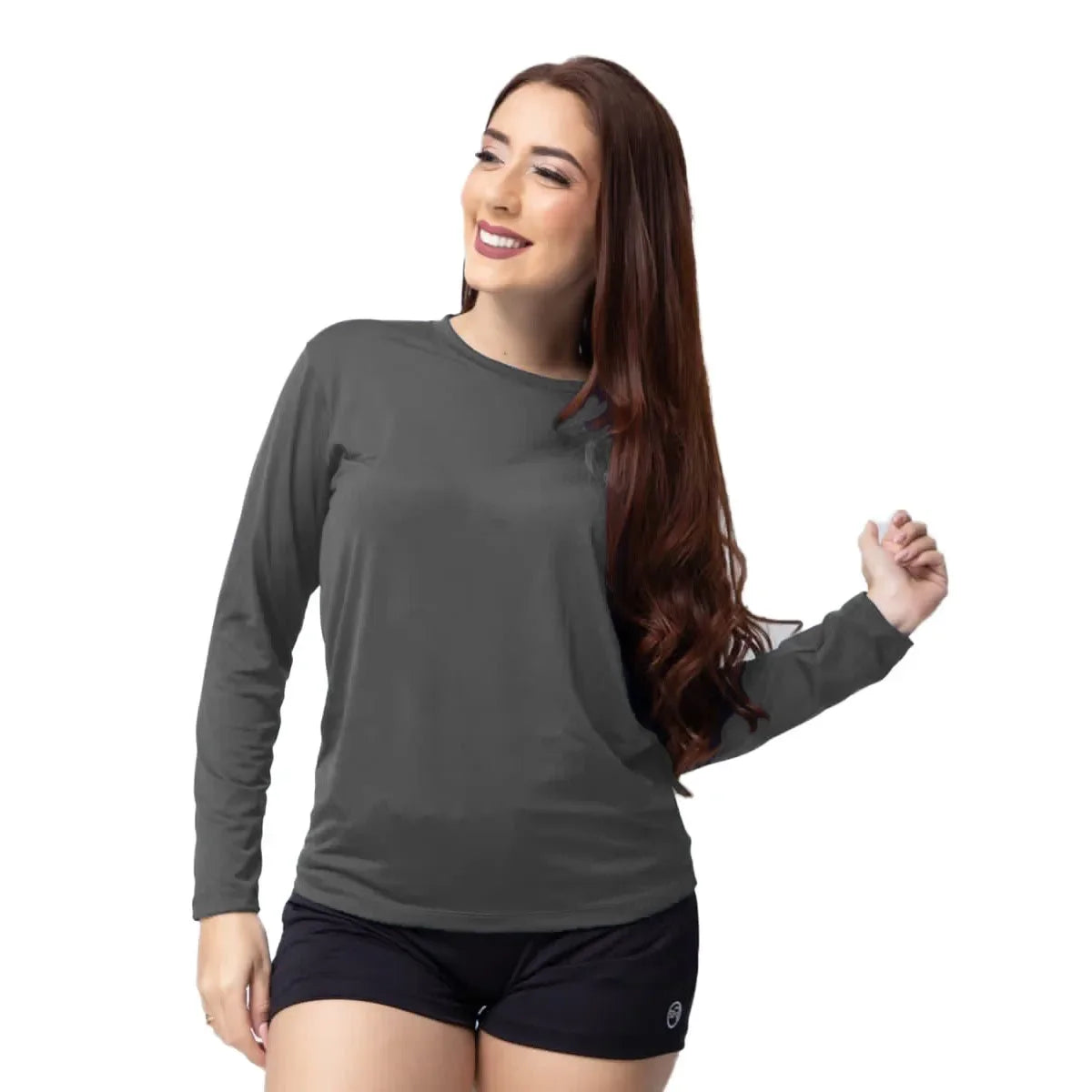 Blusa térmica feminina Segunda pele Proteção UV 02