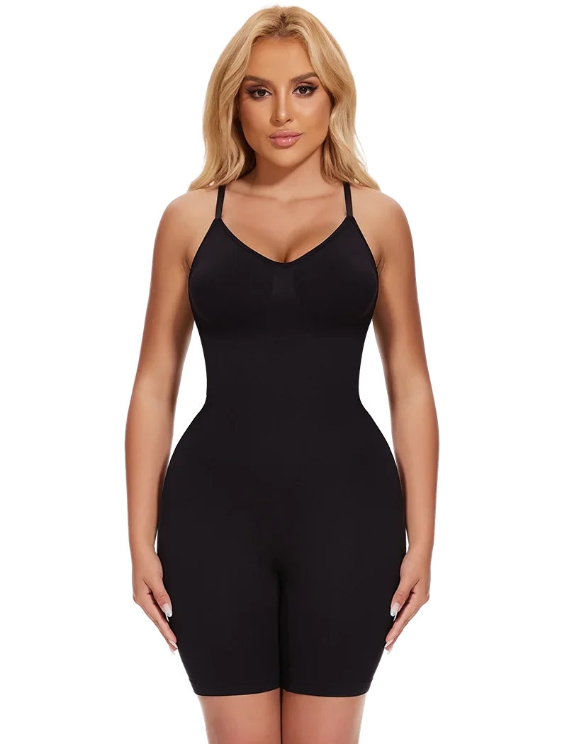 SLIMBELLE Women's Full Body Shaper Bodysuits Tummy Control Butt Lifter Slim Underwear Shapewear Thigh Slimmer Shorts One-Piece