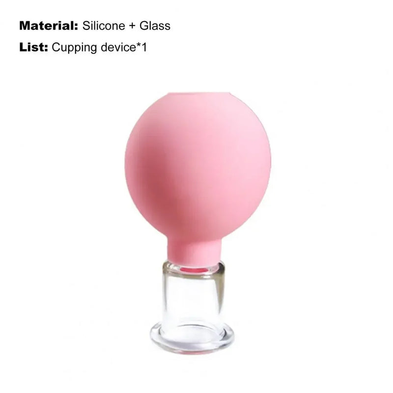 Ventosa de vidro com ventosa para massagem facial, ventosa para acupuntura facial, ventosa para emagrecimento, queima de gordura, cuidados com a saúde, ventosa facial